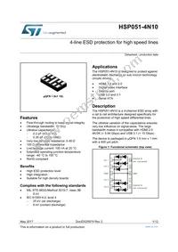 HSP051-4N10 Datasheet Cover