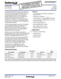 HSP43168JC-33Z Datasheet Cover