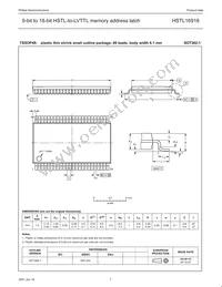 HSTL16918DGG Datasheet Page 7