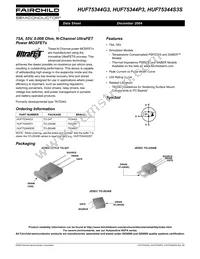 HUF75344S3ST Datasheet Cover