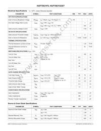 HUF75631P3 Datasheet Page 2