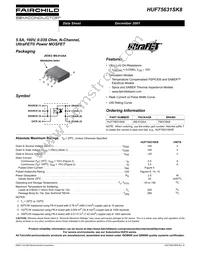 HUF75631SK8T Datasheet Cover