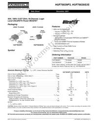 HUF76639S3S Datasheet Cover