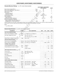 HUFA75309P3 Datasheet Page 2