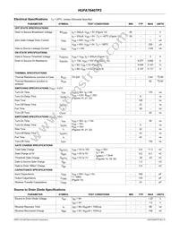 HUFA76407P3 Datasheet Page 2