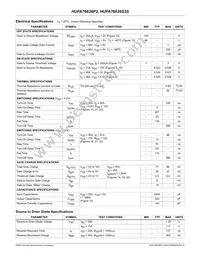 HUFA76639S3ST Datasheet Page 2