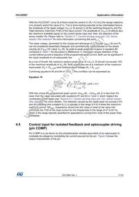 HVLED007TR Datasheet Page 17