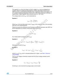 HVLED807PF Datasheet Page 21