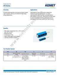 HVZ0E275NF Datasheet Cover