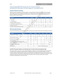 HW010A0F1-SRZ Datasheet Page 2