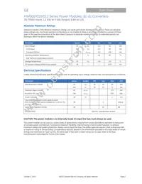 HW010A0G1-SZ Datasheet Page 2