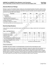 HW050FG Datasheet Page 2