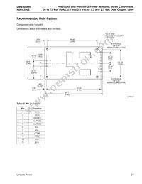 HW050FG Datasheet Page 21