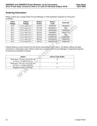 HW050FG Datasheet Page 22