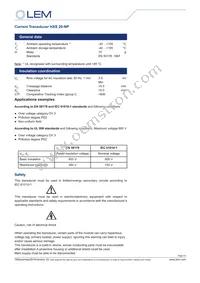 HXS 20-NP Datasheet Page 2