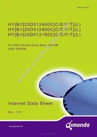 HYB25D512800CE-6 Datasheet Cover