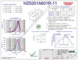 HZ0201A601R-11 Datasheet Cover