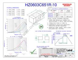 HZ0603C651R-10 Datasheet Cover