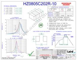 HZ0805C202R-10 Datasheet Cover