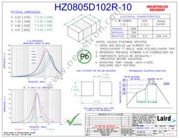 HZ0805D102R-10 Datasheet Cover