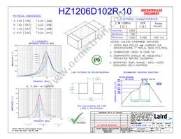 HZ1206D102R-10 Datasheet Cover