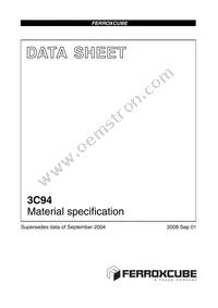 I100/25/25-3C94 Datasheet Cover