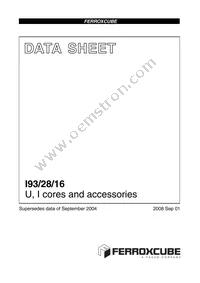 I93/28/16-3C94 Datasheet Cover