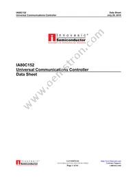 IA80C152JB/JDPLC68IR1 Datasheet Cover