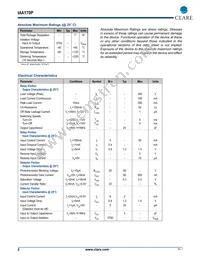 IAA170PTR Datasheet Page 2