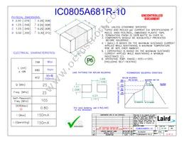 IC0805A681R-10 Datasheet Cover