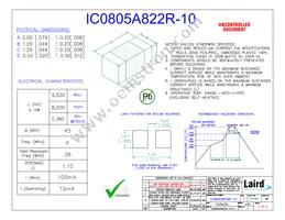IC0805A822R-10 Datasheet Cover