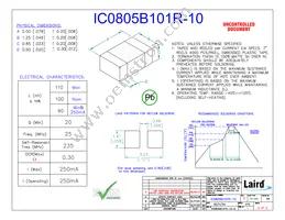 IC0805B101R-10 Datasheet Cover