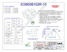 IC0805B102R-10 Datasheet Cover