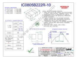 IC0805B222R-10 Datasheet Cover