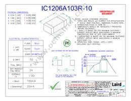 IC1206A103R-10 Datasheet Cover