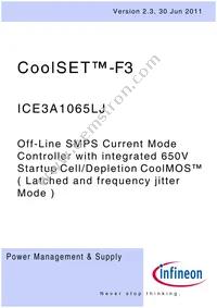 ICE3A1065LJHKLA1 Datasheet Cover