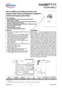 ICE3A1065LJHKLA1 Datasheet Page 3