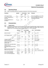 ICE3BR4765JZXKLA1 Datasheet Page 20