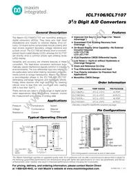 ICL7106C/D Datasheet Cover