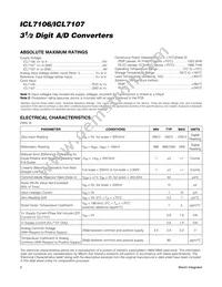 ICL7106C/D Datasheet Page 2