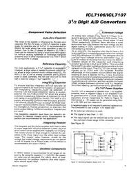 ICL7106C/D Datasheet Page 9