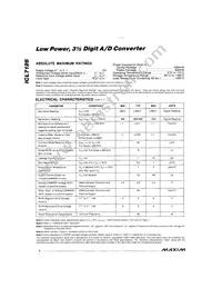 ICL7126C/D Datasheet Page 2