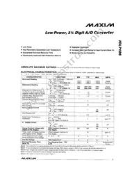 ICL7126C/D Datasheet Page 3