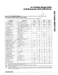 ICL7129ACQH+TD Datasheet Page 3