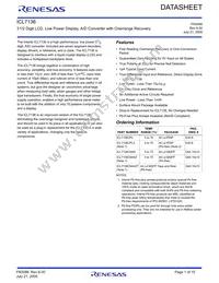 ICL7136CPL Datasheet Cover