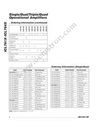 ICL7631EC/D Datasheet Page 2