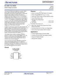 ICL7660CBA-T Datasheet Cover