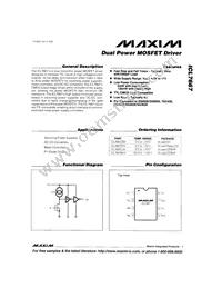 ICL7667CBA+T Datasheet Cover