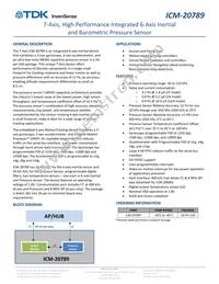 ICM-20789 Datasheet Cover