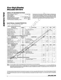 ICM7211MIPL+ Datasheet Page 2